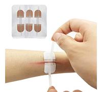 Emergency Wound Closures Band-Aid Adhesive Bandages, Zip Stitch Stickers for Camping, Survival & Household Gear, 3 Pcs (45 * 10mm, Skin)