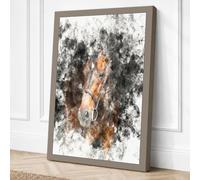 Emerging Horse Japandi Canvas Wall Art Print 24x16 Inch (61 x 41 cm)