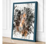 Emerging Horse Japandi Canvas Wall Art Print 30x20 Inch (76 x 51 cm)