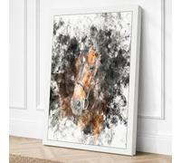 Emerging Horse Japandi Canvas Wall Art Print 36x24 Inch