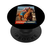 Emerging Market Horse, Horse Racing, Santa Anita, Del Mar PopSockets Adhesive PopGrip