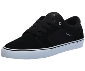 Emerica Cadence - Vulcanized Grip, Streamlined, Clean Single-Piece Vamp, Cushioned Fit, Outstanding Boardfeel, Everyday Sneakers 2025, Black/White/Gold, 9.5 UK