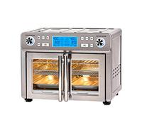 Emeril Lagasse Everyday French Door 360 Air Fryer, 25 Quart Capacity, Dual Temperature Zone Kitchen 2 Different Ways, Stainless Steel
