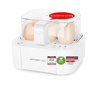 Emerio bester Eierkocher EB-115560 cooks all three cooking levels [soft|medium|hard] in just one cooking process with perfect result and voice output, unique in technology and design, model 2022