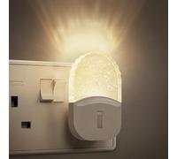 Emeritpro Night Light Plug in Wall, Plug in Night Lighting with Dusk to Dawn Sensor, Adjustable Brightness 0-100LM, 0.5W Low Energy, Warm White Night Light Kids for Hallway Bathroom Bedroom,1Pack