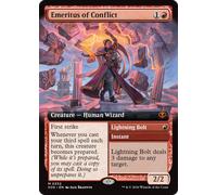 Emeritus of Conflict // Lightning Bolt (Extended Art) | Secrets of Strixhaven