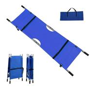 Emerncy Aluminum Folding Stretcher - First Aid Equint for Lifting & Transporting Patients - Ideal for Ambulance, Wildland Fire - Bright