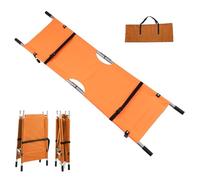 Emerncy Aluminum Folding Stretcher - First Aid Equint for Lifting & Transporting Patients - Ideal for Ambulance, Wildland Fire - Bright
