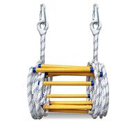 Emerncy Fireproof Ladder, Heavy-Duty 8m/26.2ft Climbing Rope Ladder for Quick Escape, Portable Safe Ladder for Home, Office, and Emerncy Situats