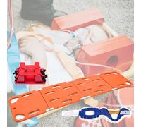 Emerncy Spine Board Stretcher for EMS Training & Water, Full-Body First Aid Equint with Head Imlizer for Sports Injuries & s