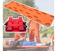 Emerncy Spine Board Stretcher with Head Imlizer & Strap - Water- Gurney for Ambulance, Swimming Pool, Hospitals - Life-Saving Backboard for Quick Patient Transport