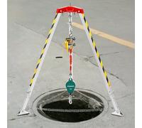 Emerncy Tr - Aluminum Lifting Equint for Confined Spaces Sewer & Firefighting - 1200lbs Weight Capaci Fall Protect System with Safe Belt Ideal for Safe s