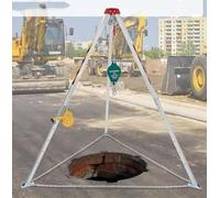 Emerncy Tr Fall Arrest Kit - Lightweight Aluminum Teles Tr for Confined Spaces 1200LBS Safe Harness & Portable ar for Safe Emerncy Response