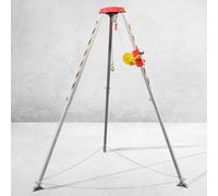 Emerncy Tripod 2600Lbs Confined Space Tripod with 98Ft Fall Protect Equint, Emerncy Tripod for Explorat/Well/Underground Pipe/Tunnels, LIF(2600lbs 30m Wi