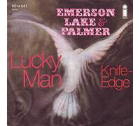EMERSON LAKE & PALMER - Lucky man / Knife-Edge (on Pink Island) (vinyl 7"/45 Single Record)