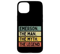 Emerson The Man The Myth The Legend Funny Personalized Quote Case for iPhone 15 Plus