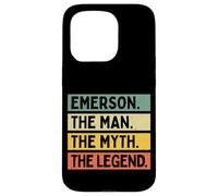 Emerson The Man The Myth The Legend Funny Personalized Quote Case for iPhone 15 Pro