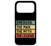 Emerson The Man The Myth The Legend Funny Personalized Quote Case for iPhone 17 Pro Max