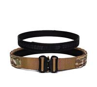 EMERSONGEARS Men's 2" Tactical MOLLE Belt with 1.75" Inner Loop Quick Release Metal Buckle Laser Cut Nylon Battle Duty Belt for Airsoft Multi-Camo Style L size