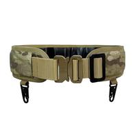 EMERSONGEARS Men's Tactical Combat Belt 1000D Nylon Molle Belt with Metal Hook Suspension System Quick Release Belt (Multi-Camo)