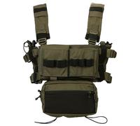 EMERSONGEARS MK3 Tactical Chest Rig Combat Micro Fight Chassis 5.56 Mag Pouch EM2961(Green)