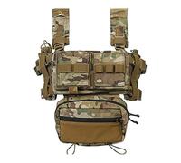 EMERSONGEARS MK3 Tactical Chest Rig Combat Micro Fight Chassis 5.56 Mag Pouch EM2961(Multi-Camo)