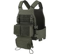 EMERSONGEARS Tactical Airsoft Vest - Adjustable Quick Release Modular MOLLE Combat Vest - Men's 500D Nylon Military Plate Carrier for Airsoft Paintball Outdoor (Green)