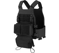 EMERSONGEARS Tactical Airsoft Vest - FCSK Adjustable Quick Release Modular MOLLE Combat Vest for Men - 500D Nylon Military Plate Carrier - Black