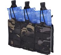 EMERSONGEARS Tactical Mag Pouch for Rifle Laser Cutting Molle Triple Open Top Magazine Holster for Tactical Bag Accessories Holder