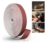 Emery Cloth Roll,80 Grit Continuous Sandpaper Roll 1" x 83 Feet Sandpaper Roll for Wood Furniture Finishing Metal Sanding Automotive Polishing