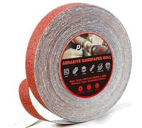 Emery Cloth Roll Set, Sandpaper Roll, 30 M 60 Grits Long Red Continuous Sandpaper Roll - Wet and Dry Emory Cloths for Polishing and Surface Treatment of Wood, Metal, Furniture