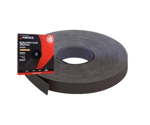 Emery Cloth Sandpaper Roll Abracs Fine Medium Coarse Aluminium Oxide (40 Grit, Full 50 Metre Roll)