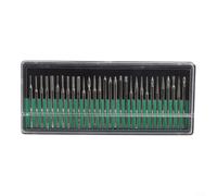 Emery Coated Drill Bits Set for DREMEL Tools 3 mm Shank 1 mm Tip for Precision Work on Beads Sea Glass Shells and Hard Organic Materials (3 handle set)