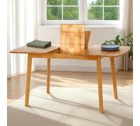 Seconique Emery 6 Seater 115-150cm Extending Dining Table Natural Oak Effect - Wilko