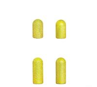 Emery Polishing Heads 4pcs Professional Stone Grinder Bits for Marble Granite Engineering Stone Low Resistance Gold Color