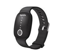 EmeTerm Fashion FDA Cleared Relieve Nausea Electrode Stimulator Morning Sickness Motion Travel Sickness Vomit Relief Rechargeable No Gel Drug Free Wrist Bands Without Side Effects (Jet Black)