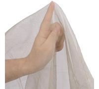 EMF/5G Protection Mesh Cloth, Breathable Silver Fiber Fabric, Anti-radiation DIY Material for Mosquito Net/Curtains,150x200cm