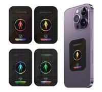 EMF Anti Radiation Shield Sticker EMF Blocker Protection for Phone Anti Radiation Sticker Protection Cell Phone Sticker Block 5G Wifi Bluetooth Protection Neutralizer for Laptop Tablet (4Pcs)