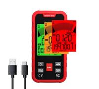 EMF Detector EMF Meter Tester Rechargeable Electromagnetic Field Radiation Detector 3-Axis EF&RF&MF EMF Meter with 3-Color Backlight and Audible Alarm for Ghost Hunting, Home & Office Safety