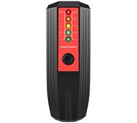EMF Meter, 50 Hz to 20000 Hz High Accuracy Electromagnetic Field Radiation Detector Battery Powered Electric Multi Segment LED Display Ghost Hunting Paranormal Equipment Tester (red)