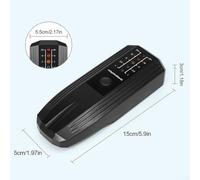 EMF Meter and Radiation Detector with 5 LED Indicators for 50/60Hz Frequency, Portable Electromagnetic Field Tester for Home and of(Black)