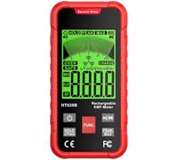 EMF Meter HT628A, Handheld Electromagnetic Field Radiation Detector, Dual Testing of Electric Field and Strong Attachment Field, CE & FCC Certified, Trend Graph Display, Data Lock Function