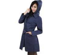 EMF Radiation Shield Jacket, With Removable Cap, Faraday Fabric Work Clothes for Women, Metal Fibre Anti-Radiation Clothing,Blue,3XL