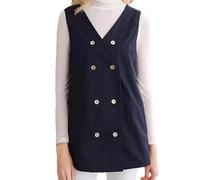 EMF Radiation Shield Vest, Faraday Fabric Apron, Double-layer Anti-Radiation Maternity Clothing,Blue,3XL