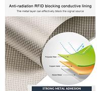 EMF Shielding Fabric - Faraday Cloth for RFID RF Signal Blocker Conductive EMI Shielding Material for 5G WiFi Cell Bluetooth Protection