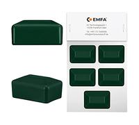 EMFA Fence Post Caps rectangular 60x40 (2,36x1,57 inch) Green RAL 6005 Plastic 5 pcs.