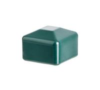EMFA Fence Post Caps Square 100x100 mm (3,94x3,94 inch) Green RAL 6005 Plastic 5 pcs.