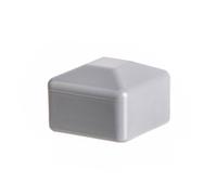 EMFA Fence Post Caps square 70x70 mm (2,76x2,76 inch) Grey RAL 7040 Plastic 5 pcs.