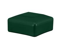 EMFA Fence Post Caps Square 80x80 mm (3,15x3,15 inch) Green RAL 6005 Plastic 5 pcs.