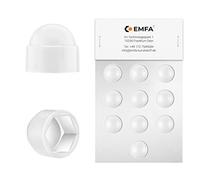 EMFA M6 Bolts caps and Nuts Covers for Spanner Size 10 10 pcs. White RAL 9010 M6 Screw Covers
